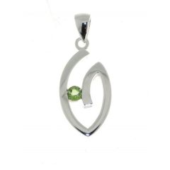 Pendentif Argent Péridot 3.5mm