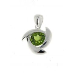 Pendentif Argent Péridot 8mm