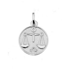 Pendentif Argent Zodiaque Balance Diam. 12mm