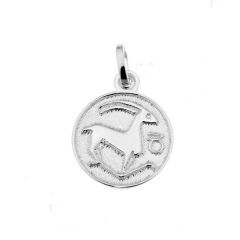 Pendentif Argent Zodiaque Capricorne Diam. 12mm