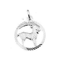 Pendentif Argent Zodiaque Capricorne Diam. 16mm