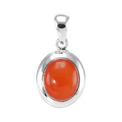 Pendentif Cornaline Argent