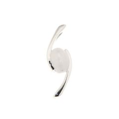 Pendentif Croisé Argent 925 et Labradorite Ovale 7x5mm
