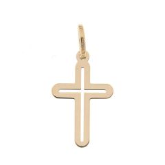 Pendentif Croix ajourée en Or Jaune 750
