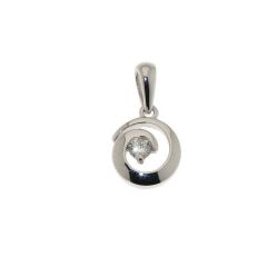 Pendentif Diamant Or Blanc 0.073 carat