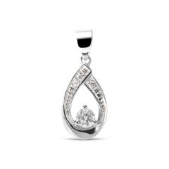 Pendentif Diamant Or Blanc 0.15 carat