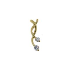 Pendentif Diamant Or Jaune 0.16 carat