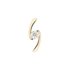 Pendentif Diamant Or Jaune 0.18 carat