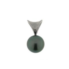 Pendentif en Or Blanc et Perle de Tahiti