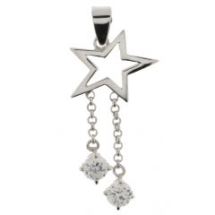 Pendentif Etoile Argent 925 Oxyde de zirconium