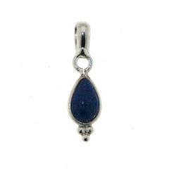 Pendentif Lapis Lazuli Poire 7x5mm en Argent 925