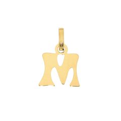 Pendentif Lettre M / Initiale M en Or Jaune 375