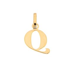 Pendentif Lettre Q / Initiale Q en Or Jaune 375