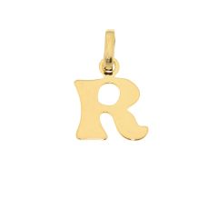 Pendentif Lettre R / Initiale R en Or Jaune 375