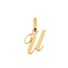Pendentif Lettre U / Initiale U en Or Jaune 375