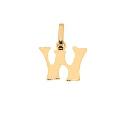 Pendentif Lettre W / Initiale W en Or Jaune 375