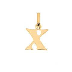 Pendentif Lettre X / Initiale X en Or Jaune 375