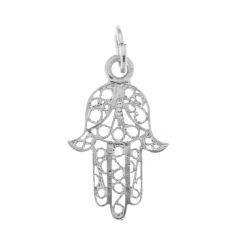 Pendentif Main de Fatma en Argent 925 rhodié