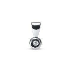 Pendentif Or Blanc Diamant 0.03 carat H Si
