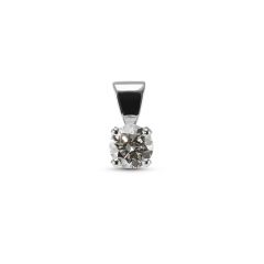 Pendentif Or Blanc Diamant 0.31 carat F i1