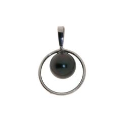 Pendentif Or Blanc Perle de Tahiti 8.5mm