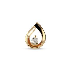 Pendentif Or Jaune 750 Diamant 0.08 carat