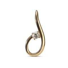 Pendentif Or Jaune 750 Diamant 0.106 carat