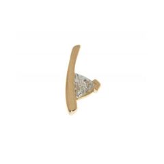 Pendentif Or Jaune Diamant Trilliant 0.24 carat