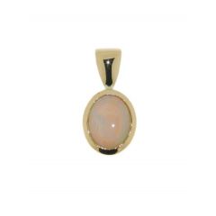 Pendentif Or Jaune Opale Ovale 10x8mm