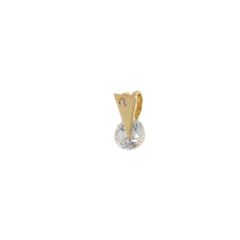 Pendentif Or Jaune Oxyde de zirconium 5mm
