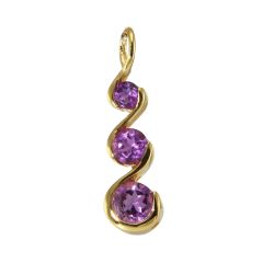 Pendentif Vermeil Améthyste Trilogie