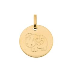 Pendentif Zodiaque Belier Or Jaune 750