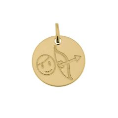 Pendentif Zodiaque Sagittaire Or Jaune 750