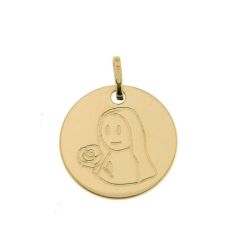 Pendentif Zodiaque Vierge Or Jaune 750