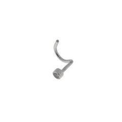 Piercing Nez Or Blanc Oxyde de zirconium 2mm