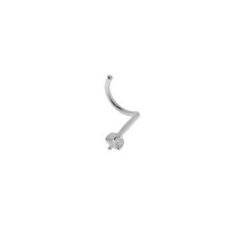 Piercing Or Blanc Diamant 1.5mm