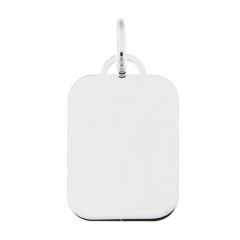 Plaque Argent Rectangulaire à Graver