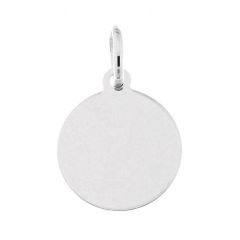 Plaque Argent Ronde à Graver 15mm