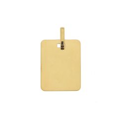 Plaque rectangulaire à graver en Or Jaune 375
