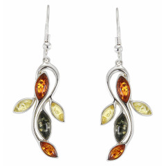 boucles d'oreilles ambre