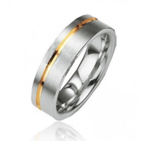  Alliance Prestige Argent 925 Platin&eacute; Plaqu&eacute; Or Largeur : 6mm 
