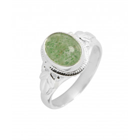 Bague Argent 925 Aventurine Ovale 9x7mm Bague Argent 925 sertie d une pierre 9x7mm Pierre taillée à cabochon montée serti ...