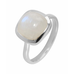 Bague Argent 925 Labradorite Cabochon Coussin 10x10mm Bague Argent 925 sertie d une pierre taille coussin 10x10mm Pierre t...