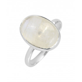 Bague Argent 925 Labradorite Cabochon Ovale 14x10mm Bague Argent 925 sertie d une pierre ovale 14x10mm Pierre taillée cabo...
