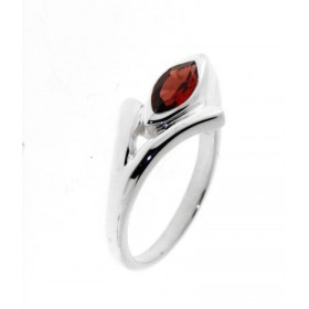 Bague Argent Grenat