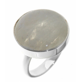Bague Argent 925 Labradorite Claire Cette bague est sertie d une pierre 20mm diamètre La pierre est ronde taillée cabochon