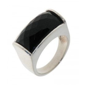 Bague Argent Oxyde de Zirconium Noir