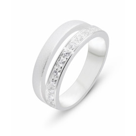 Bague Oxyde Zirconium, monture en&nbsp; Argent 925