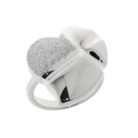  Bague Argent 925 forme coeur 
