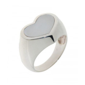 Bague Nacre, monture en Argent 925